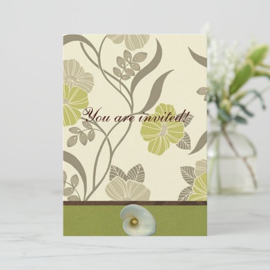 BAUM LEBENSBAT MITZVAH EINLADUNG (Stehend Vorderseite)