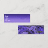 BAUM-LIEBE-Blau 2 Mini Visitenkarte (Vorne/Hinten)