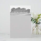 Baum-Linie Briefpapier (Stehend Vorderseite)
