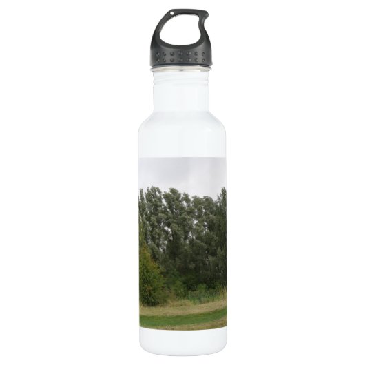 Baum-Linie Landschaft Trinkflasche (Vorderseite)