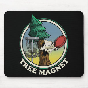 Baum Magnet Lustiger Disc Golf Spieler Humor Mousepad