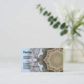 Baum-Mandala Visitenkarte (Stehend Vorderseite)