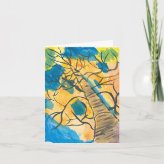 Baum mehrfarbige Karte