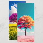 Baum Menükarte (Vorne/Hinten)