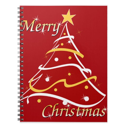 BAUM "MERRY CHRISTMAS" NOTIZBLOCK (Vorderseite)