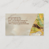 Baum - Mineral- und Marmortexturen Visitenkarte (Rückseite)