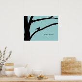 Baum mit Bird Poster (Küche)