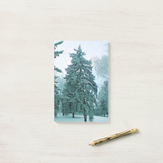 Baum mit Eis Post-it Klebezettel (Auf Schreibtisch)