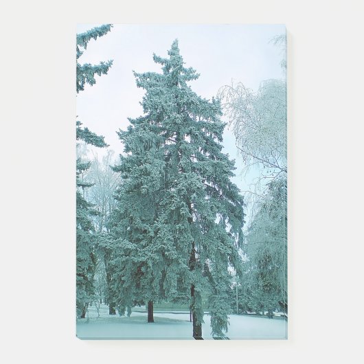 Baum mit Eis Post-it Klebezettel (Vorderseite)