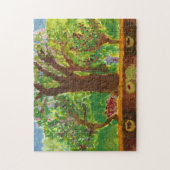 Baum mit Geschenken und Puzzlen der Schildkröte Puzzle (Vertikal)