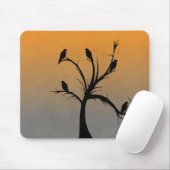 Baum mit Krähen Mousepad (Mit Mouse)