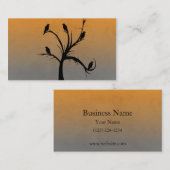 Baum mit Krähen Visitenkarte (Vorne/Hinten)
