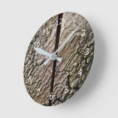 Baum mit Mittelschnitt Runde Wanduhr (Winkel)