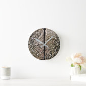 Baum mit Mittelschnitt Runde Wanduhr (Zuhause)