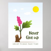 Baum mit motivierend Text. Poster (Vorne)