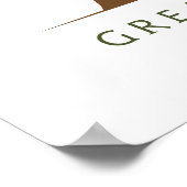 Baum mit motivierend Text. Poster (Ecke)