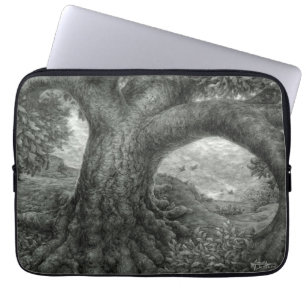 Baum mit Risiko Laptopschutzhülle