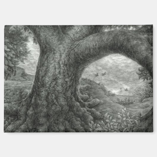 Baum mit Risiko Magnet (Vorderseite)