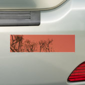 Baum mit rotem Himmel Autoaufkleber (Auf Auto)