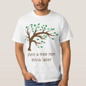 Baum mit Slogan - Baumdarstellung und -umgebung T-Shirt (Vorderseite)