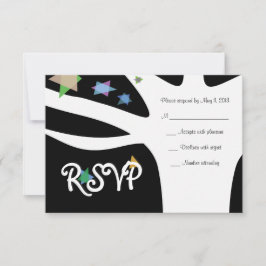 BAUM MIT STARS Bat Mitzvah Einladung