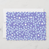 BAUM MIT STARS Lila Bat Mitzvah Einladung (Rückseite)