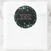 BAUM MIT STARS-Rücksendeadresse-Aufkleber Runder Aufkleber (Tasche)