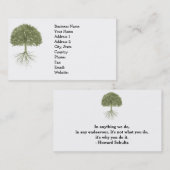 "Baum mit Wurzel-" eleganten Visitenkarten Visitenkarte (Vorne/Hinten)
