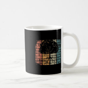 Baum mit Wurzeln - Retro-Natur-Umwelt Kaffeetasse