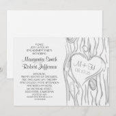 Baum-Moderne Einladungen (Vorne/Hinten)