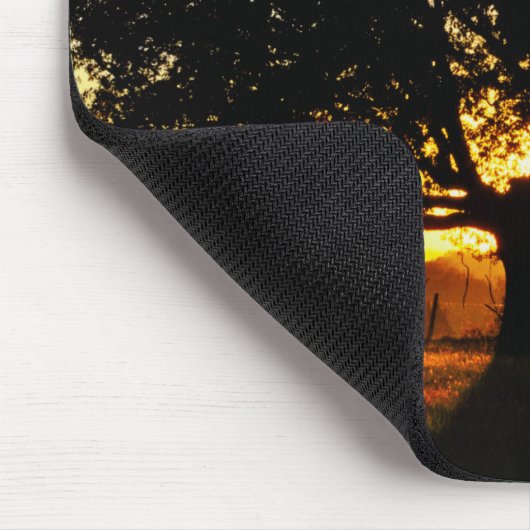 Baum morgens mousepad (Ecke)