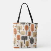 Baum-Muster im Stil der Mitte des 20. Jahrhunderts Tasche (Rückseite)