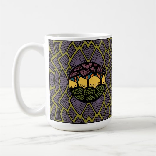 Baum-Muster Kaffeetasse (Links)