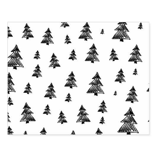 Baum-Muster-Weihnachten Gummistempel (Prägung)