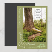 Baum n Schaukel Landhochzeit Save-the-Date-Einladu Save The Date (Vorne/Hinten)