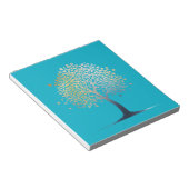 Baum Nature Environment Life Silhouette Style Notizblock (angewinkelt)