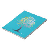 Baum Nature Environment Life Silhouette Style Notizblock (Rotiert)