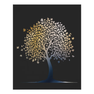 Baum Nature Environment Life Silhouette Style Poster