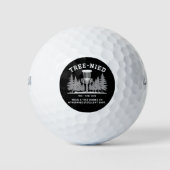Baum Nied Disc Golf Lustiger Blöder Tree-nied  Golfball (Vorderseite)