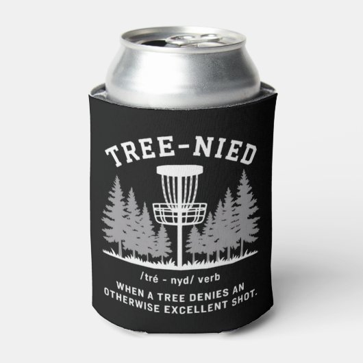Baum Nied Disc Golf Lustiger Dummer Tree-nied  Dosenkühler (Kanne Vorderseite)