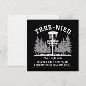 Baum Nied Disc Golf Lustiger Dummer Tree-nied  Einladung (Vorne/Hinten)