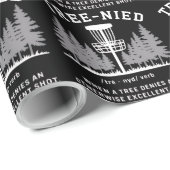 Baum Nied Disc Golf Lustiger Dummer Tree-nied Geschenkpapier (Rolleneckpunkt)