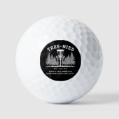 Baum Nied Disc Golf Lustiger Dummer Tree-nied  Golfball (Vorderseite)