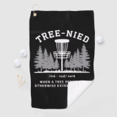 Baum Nied Disc Golf Lustiger Dummer Tree-nied Golfhandtuch (Insitu)