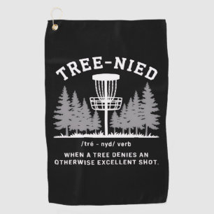 Baum Nied Disc Golf Lustiger Dummer Tree-nied  Golfhandtuch