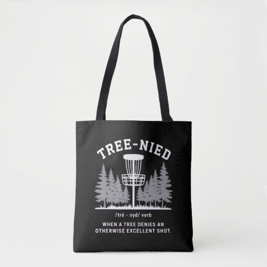 Baum Nied Disc Golf Lustiger Dummer Tree-nied Tasche (Vorderseite)