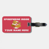 Baum-Nuss-Allergie-Alarm-Haifisch-Umbau für Gepäckanhänger (Rückseite horizontal)