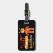 Baum-Nuss-Erdnuss-personalisierter Gepäckanhänger (Vorderseite vertikal)