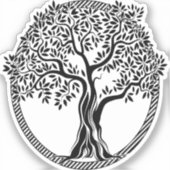 Baum-of-Life-Frame-spirituell Aufkleber (Vorderseite)