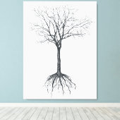Baum ohne Blätter Leinwanddruck (Insitu (Holzboden))